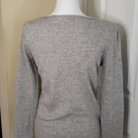 NWOT Benedetta B Grey cashmere/wool sweater - Picture 5 of 6